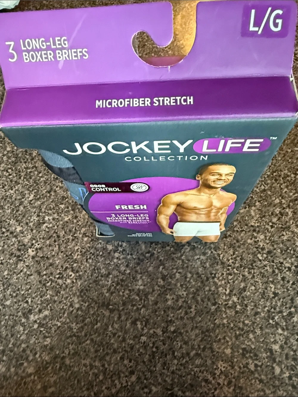 Jockey Life Men’s Boxer Briefs - Black (3 Pack)